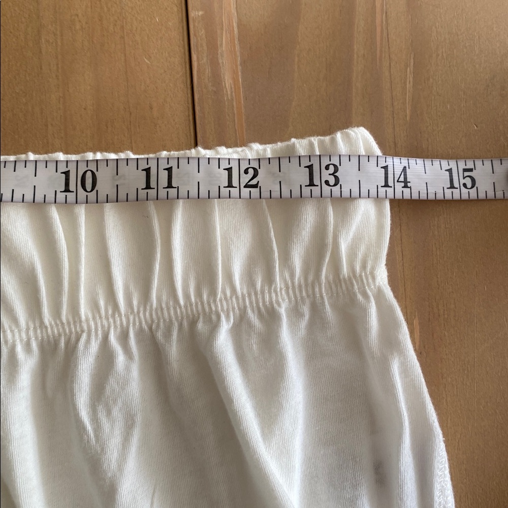Eterne Egyptian Cotton Lounge Pant Size S Cream Straight Leg Soft Stretchy Chic - Picture 10 of 12